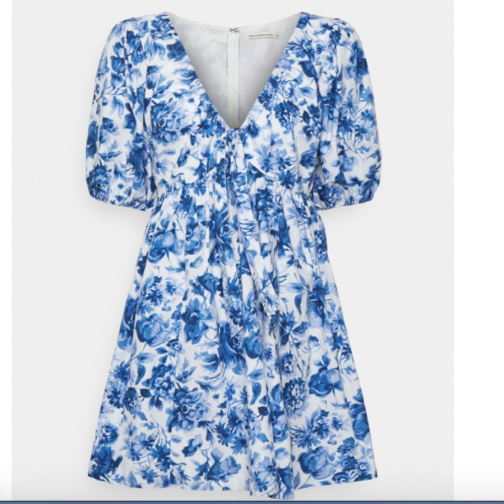 Abercrombie Women's Cinch-Front Poplin Mini Dress